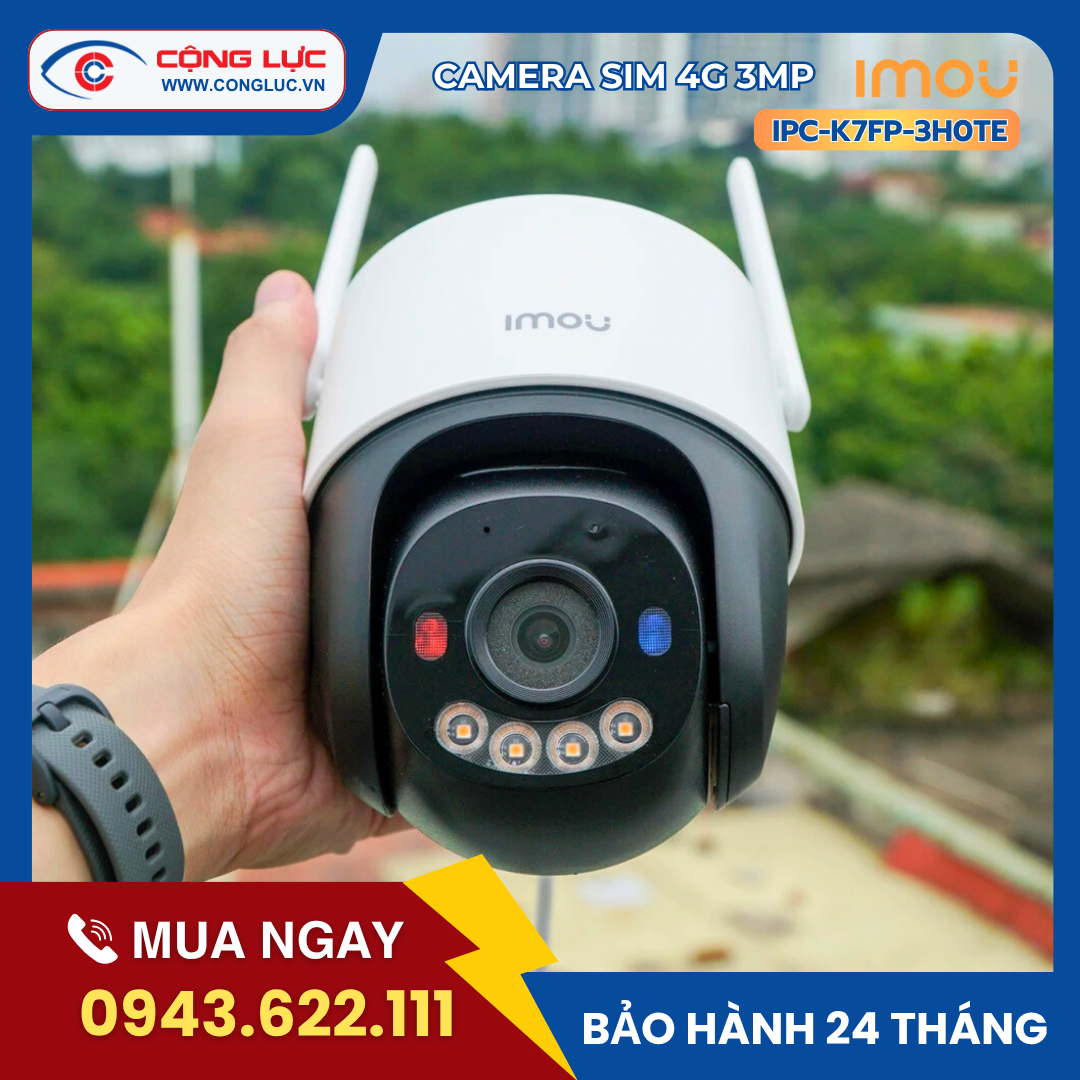 Camera IMOU sim 4G Cruiser SC 4G 3MP IPC-K7FP-3H0TE